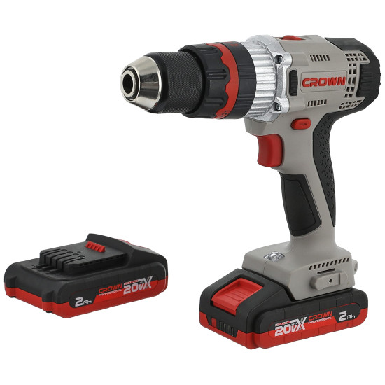 CT21075HMXشنيور دقاق بطارية13مم ظ.معدن60ن2امبير 20ف ش.بلاس×2