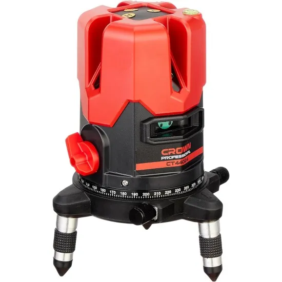 CT44024 ميزان ليزر اخضر 5 خط شنطة ضد الصدمات 30 متر صيني