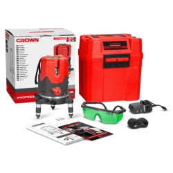 CT44022 ميزان ليزر اخضر 2 خط شنطة ضد الصدمات 30متر صيني