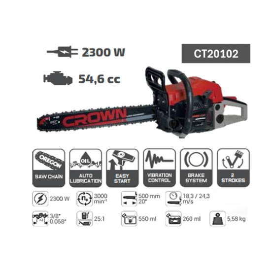 CT20102-B3 منشار شجر بنزين 20 2300 واط