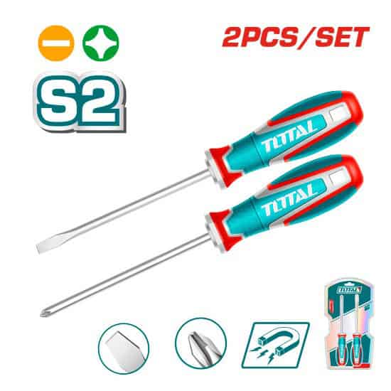 طقم مفك صليبة 150x2 + مفك 150x6 صينى 6223007702959