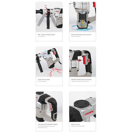 كيت شاكوش تكسير 1300 واط 7 كيلو CT18208 BMC