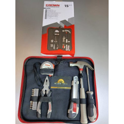 طقم عدد يدوية 15 قطع شنطة قماش CPHTS-TXA10