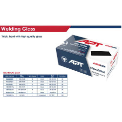 زجاج لحام اسود رقم 9 ( 108-50-2.5 مم ) DW-WG09